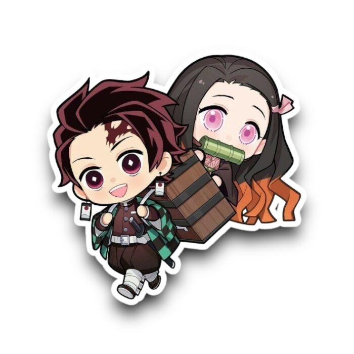 Tanjiro and Nezuko Demon Slayer sticker