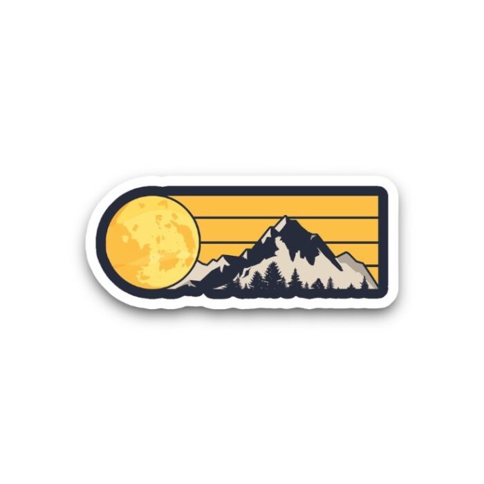 Moon Mountain Sticker