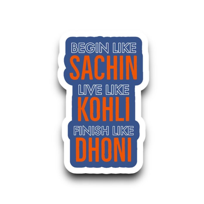 Sachin,Kohli,Dhoni Sticker