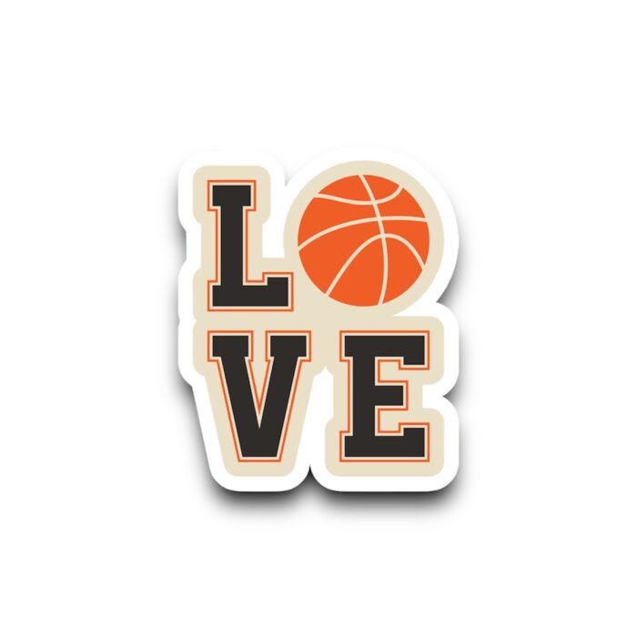 Basketball Love Sticker