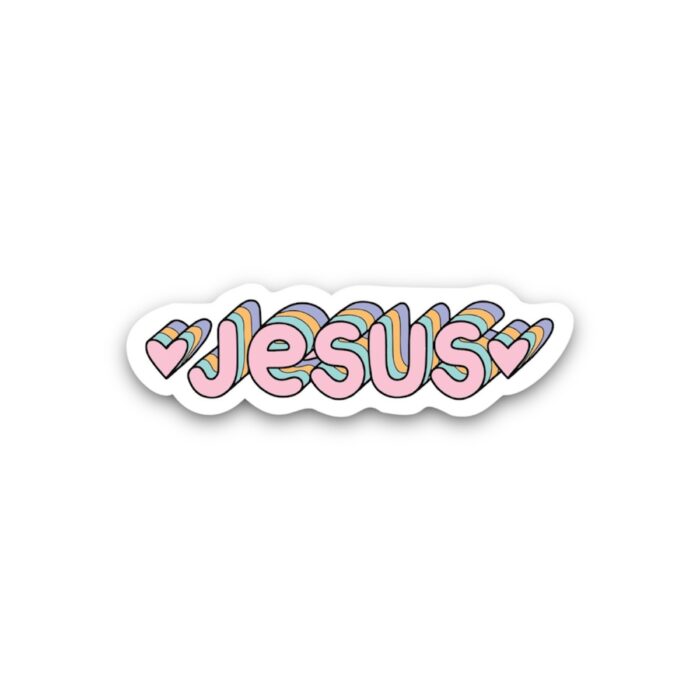 Jesus Multicolor Sticker