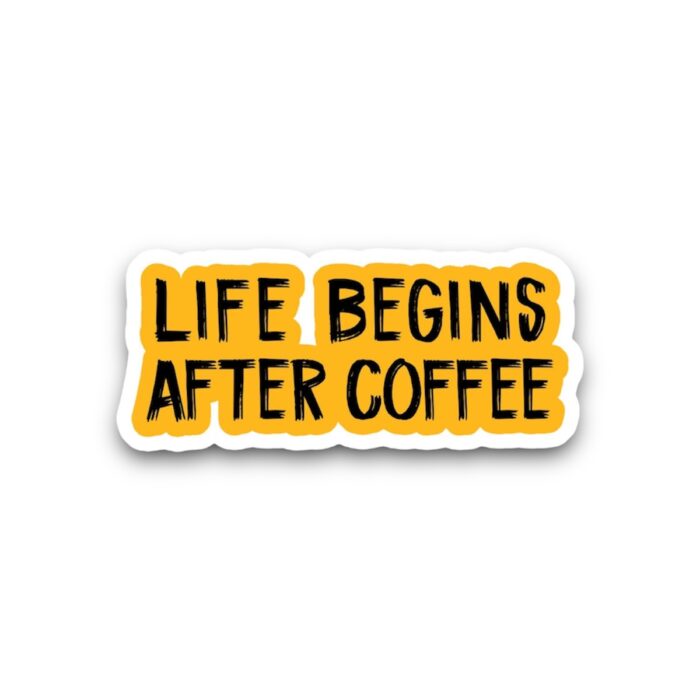 Life Begins After College Sticker