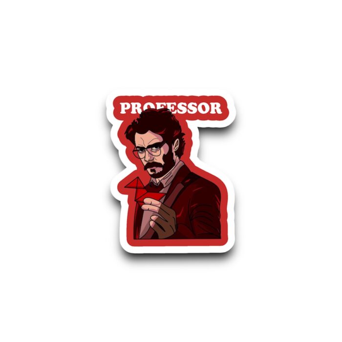 Professor Money Heist Sticker