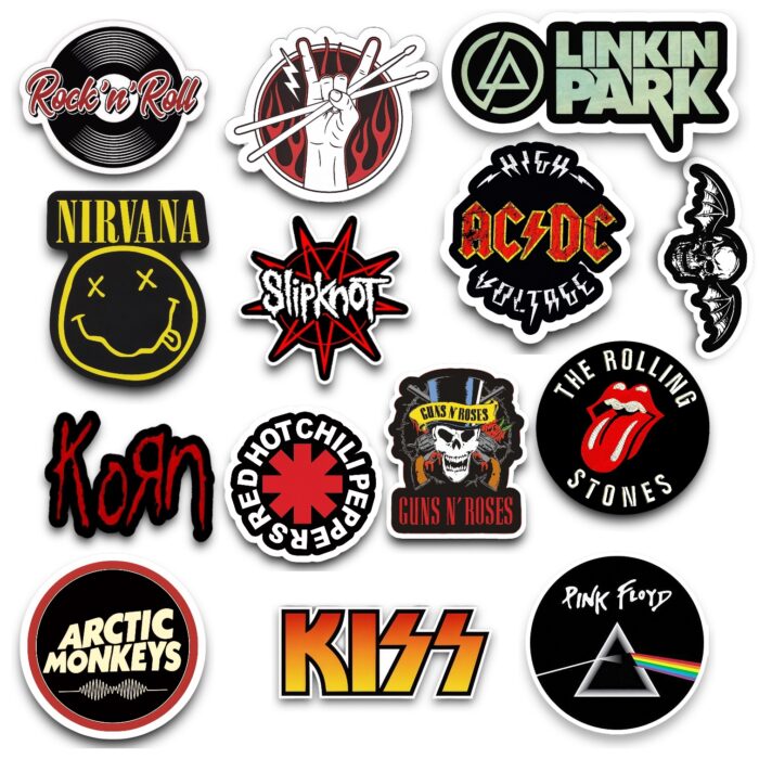 Rock Band Sticker Pack of 15