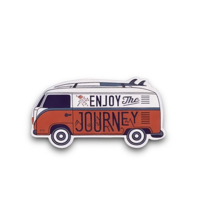 Travelling Van Enjoy the Journey Sticker