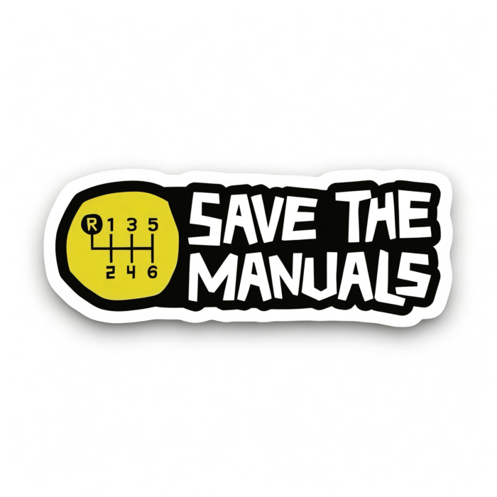 Save the Manuals Bumper Sticker